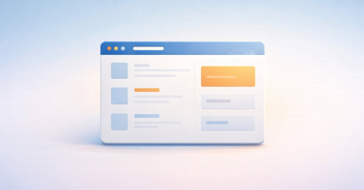 Minimal abstract dashboard representing essential business tools